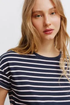 Camiseta manga corta rayas