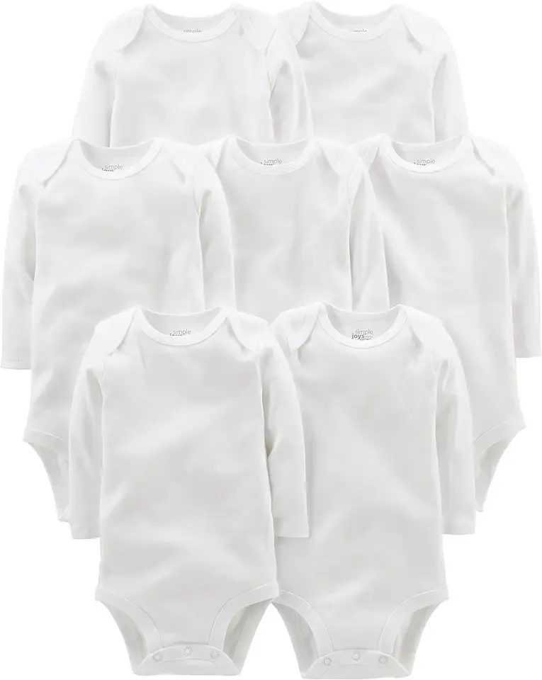 Unisex Baby 7-pack Long Sleeve Bodysuit