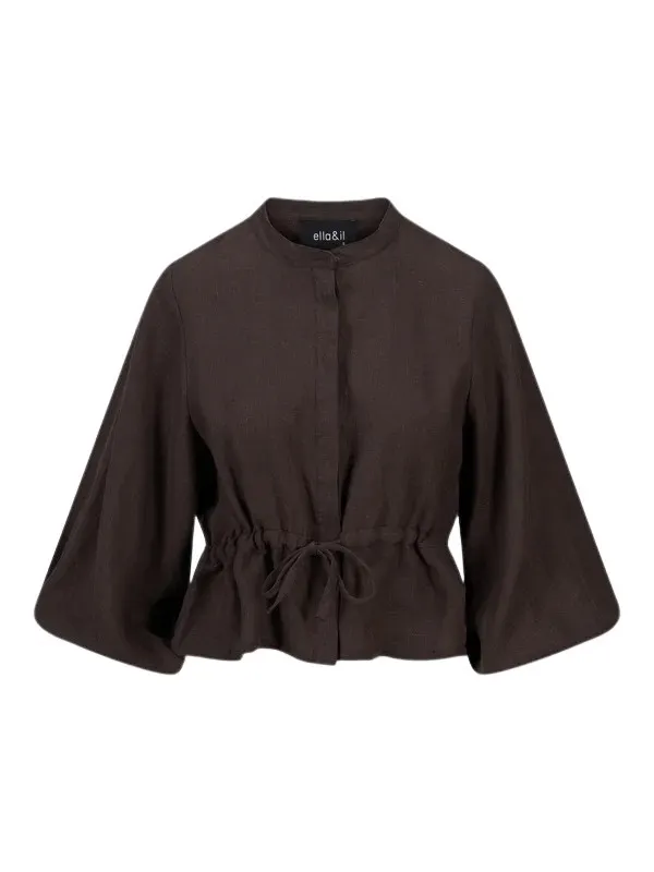 Camille Linen Shirt - Brun