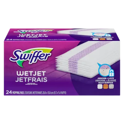 WetJet Spray Mop Multi-Surface Floor Cleaner Pad Refill, 24 count