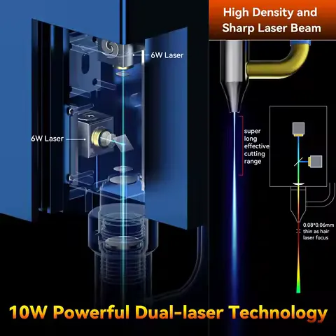 SCULPFUN S30 Pro 10W Laser Engraving Machine With Automatic Air-assist US Plug and Play