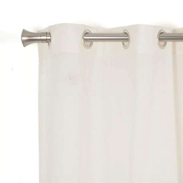 Visillo ollaos Dolomiti poliéster algodón de 140x280cm liso blanco
