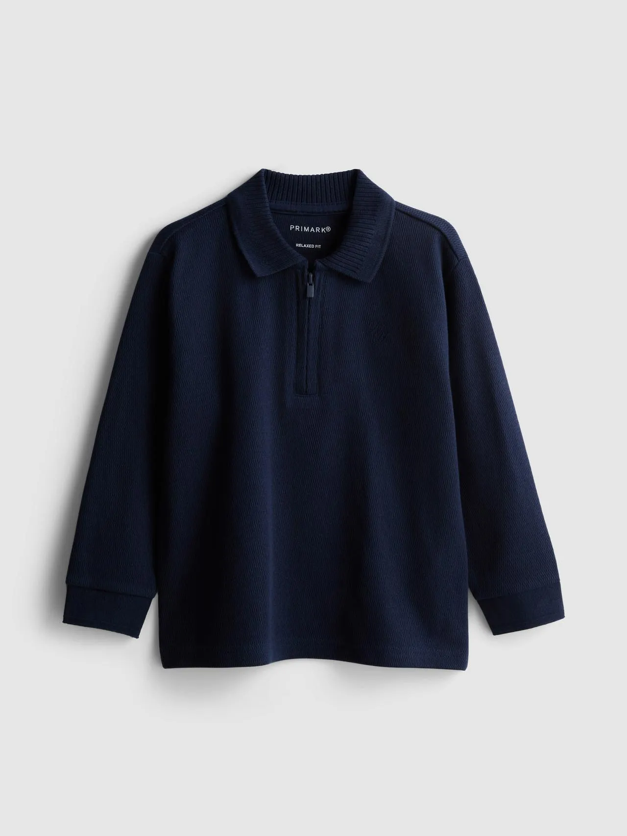 1–9 ans | Polo en pur coton à col zippé