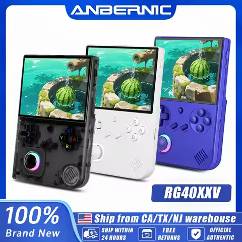 ANBERNIC RG40XX V Retro Handheld Game Console 4'' IPS Screen 64GB Preloaded Games 4753+ Linux System 5G WiFi HDMI Bluetooth 4.2 RGB Lighting Portable Gaming