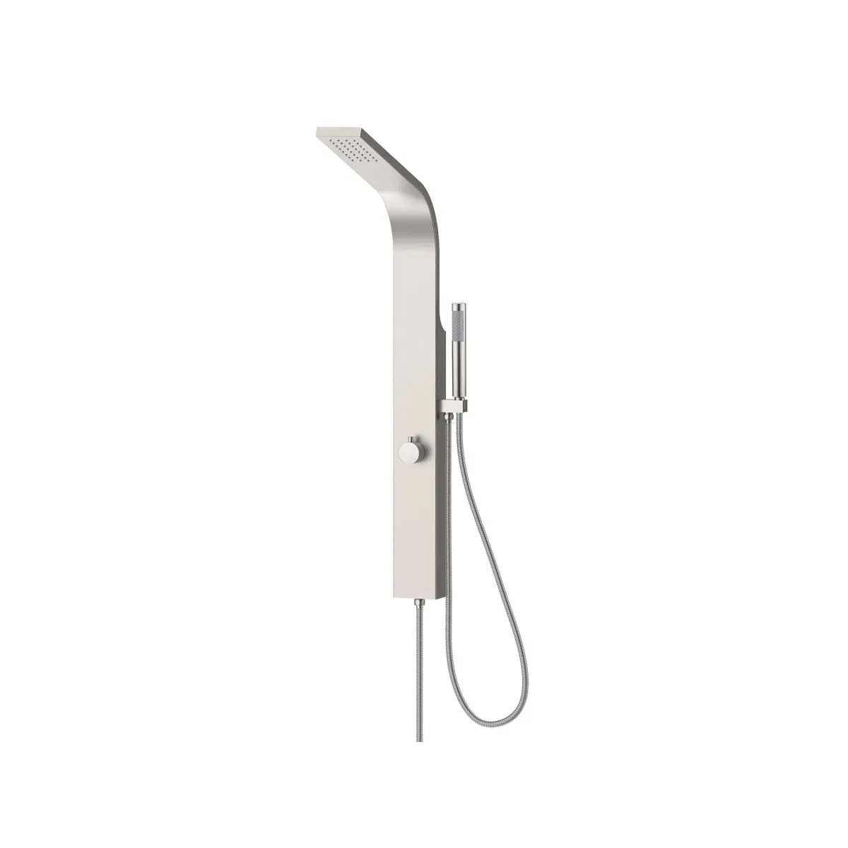 Pannello Doccia Iside in Acciaio Inox Spazzolato