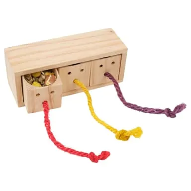 Lexi & Me Small Animal Pull & Rope Wooden Snack Puzzle