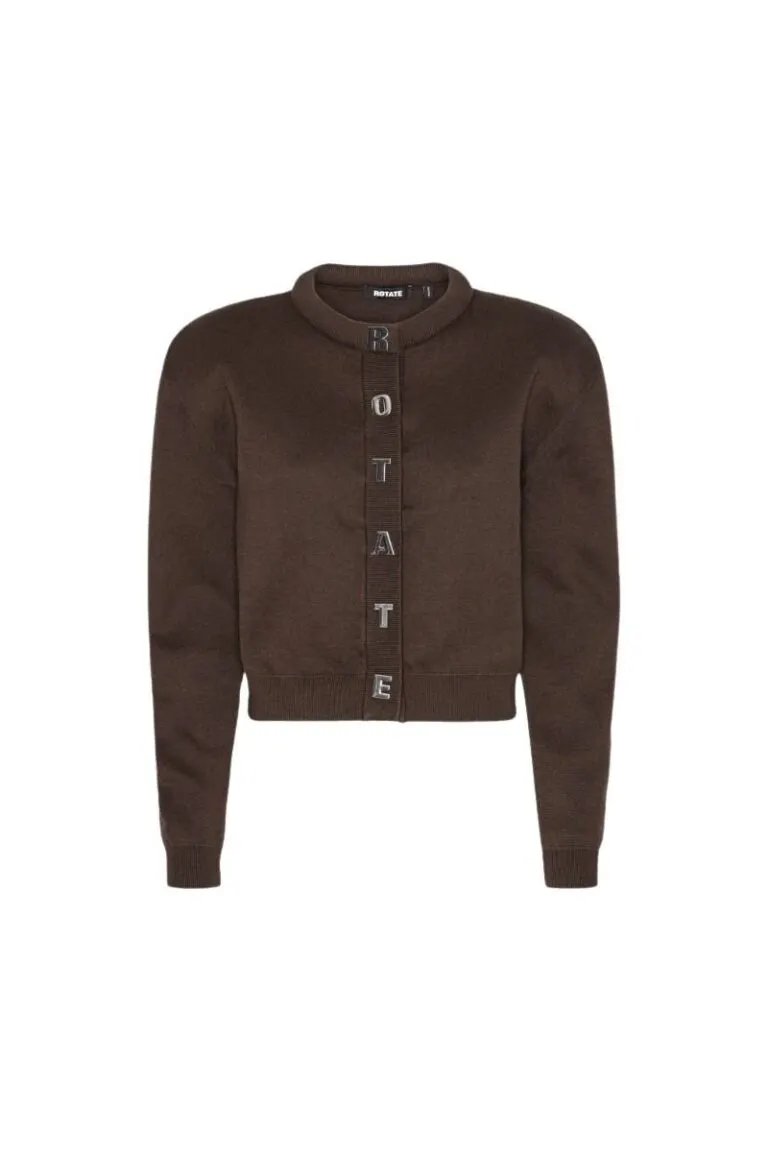Firm Knit Cardigan - Brun