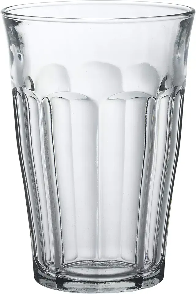 Duralex Tempered Glass, Made In France Picardie Clear Tumbler, Set of 6, 12.62 oz.