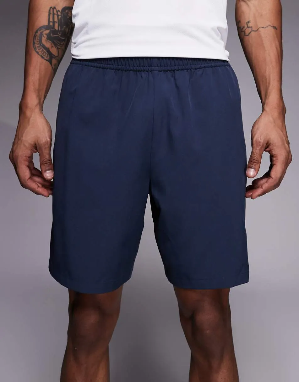 4505 Icon 7 inch quick dry training shorts with zip pockets in navy