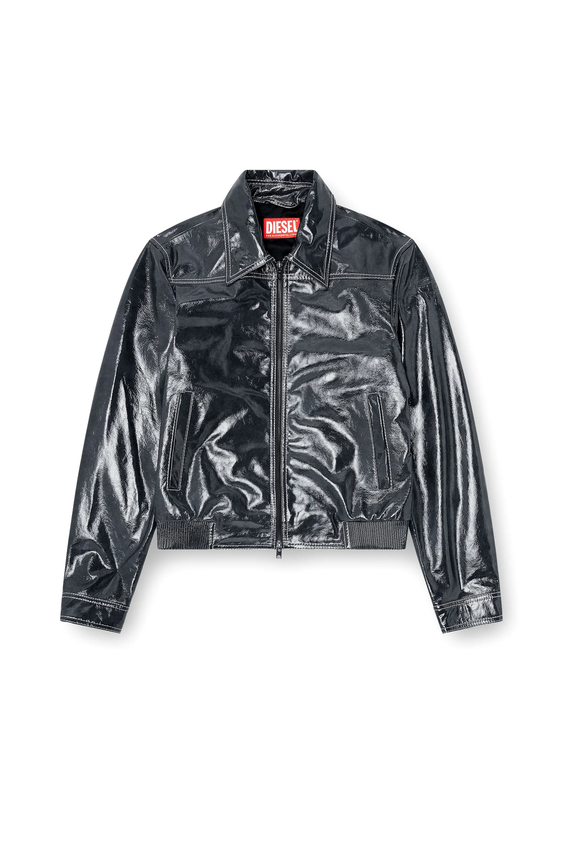 Patent-leather jacket