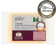 Tesco Finest Vintage Irish White Cheddar 250G