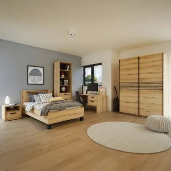 Boekenkast SILKE Etna Eik B70