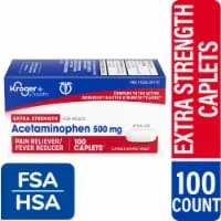 Kroger® Extra Strength Pain Reliever and Fever Reducer Acetaminophen Caplets 500mg