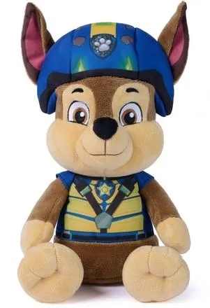 LA PAT'PATROUILLE - PELUCHE 25 CM CHASE - LE FILM MISSION DINO
