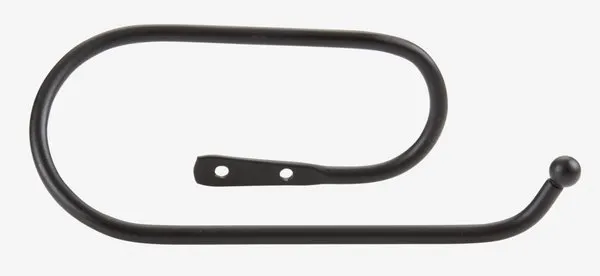 Toiletrolhouder ILSBO metaal zwart SDP