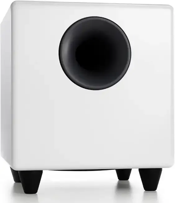 Audioengine S8 Powered Subwoofer – 250W Wireless-Ready 8-Inch Bass Speaker for Home Theater, Music & Gaming - White