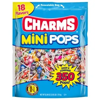 Charms Mini Pops, Assorted Flavors, 350-count