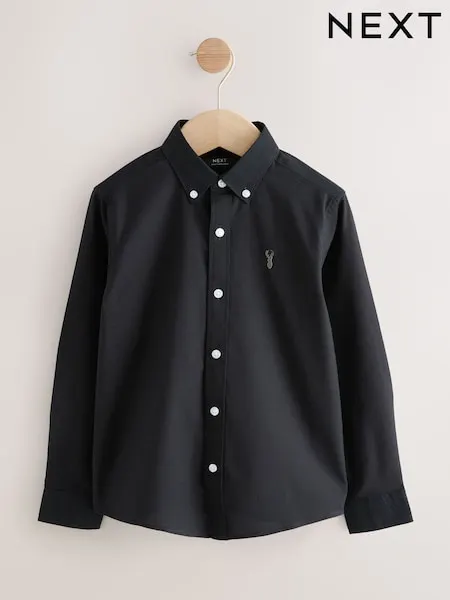 Black Single Oxford Shirt (3-16yrs)