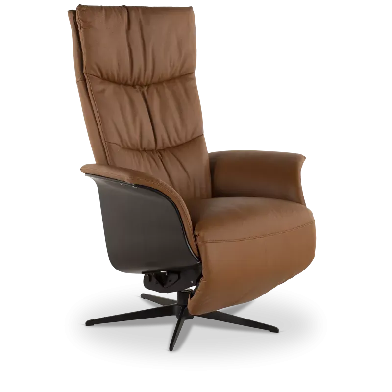 Relaxfauteuil (medium) Tumba - Madras/Split Cognac (showmodel)