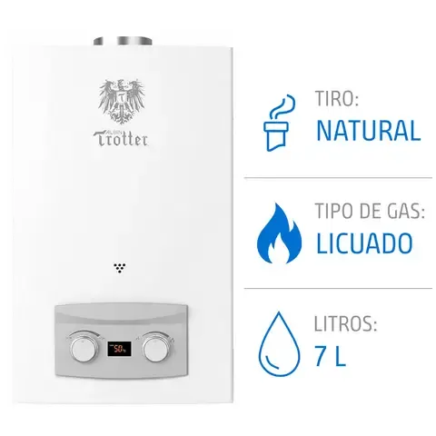 Calefont 7 Litros Tiro Natural Gas Licuado