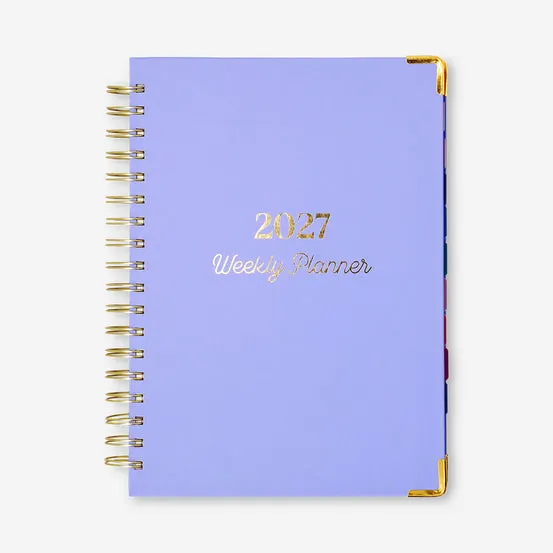 Blue weekly planner 2027 - English