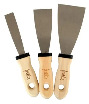 Set di spatole in acciaio per stuccatura NESPOLI 6 cm , 3 pezzi