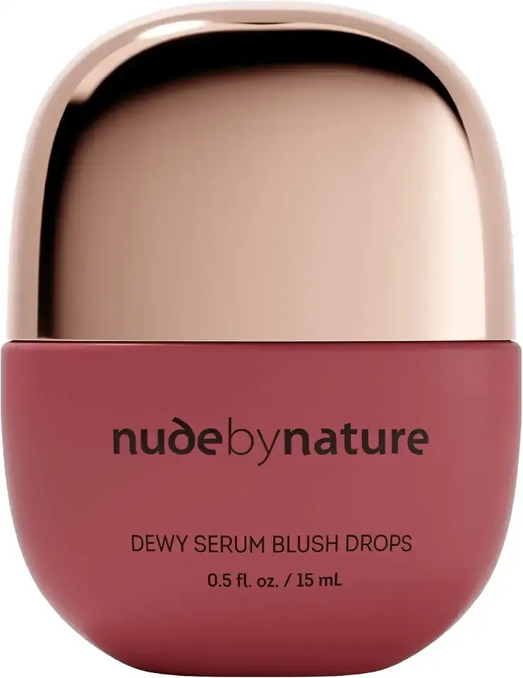 Nude by Nature Dewy Serum Blush Drops, Liquid Blush - 02 Warm Rose