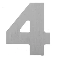 Número aluminio laqueado 4 55 x 46 mm