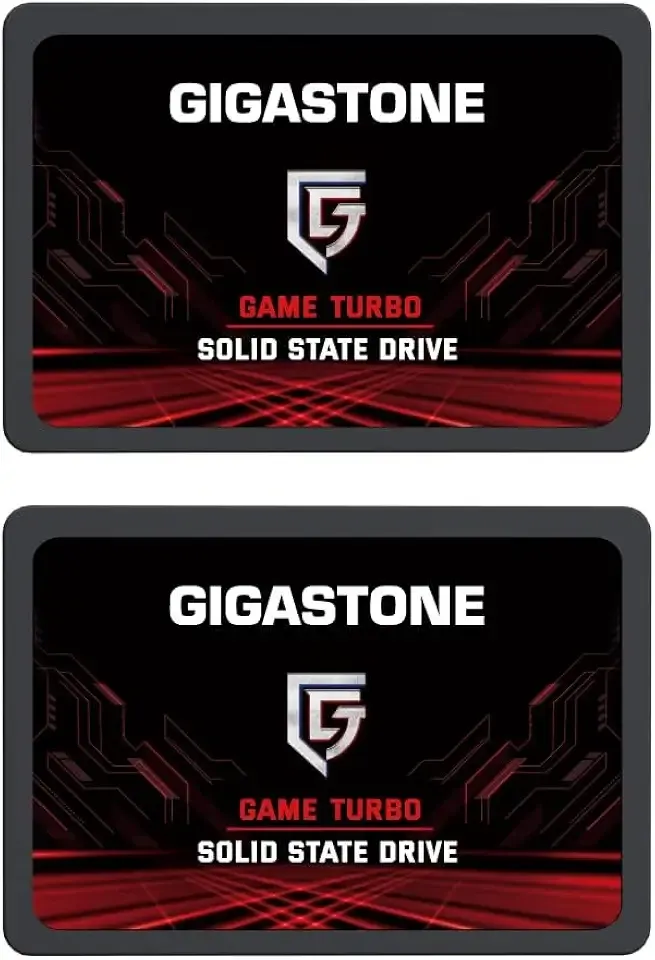 Gigastone 512GB Game Turbo SSD (2-Pack) Up to 550MB/s with SLC Caching Gaming/PC/Desktop/Laptop Upgrade SSD 5-Year Warranty 2.5" SATA Internal Disk Solid State Drives 2.5 inches SATA 3.0 Disk
