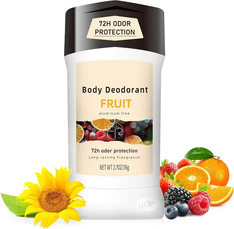 MIANID Aluminum Free Deodorant, 72h Odor Protection, Natural Deodorant for Long-Lasting Fruit Scent, 2.7oz Deodorant for Women and Men – All-Day Freshness for Sensitive Skin & Active Lifestyles