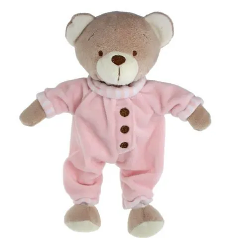 Bamse 25 cm m/pysj rosa Tinka Baby