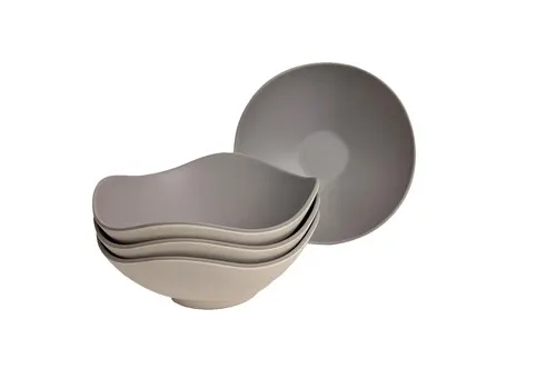 Bamboozle 6" Natural/Dove Bowl - 4 Pack