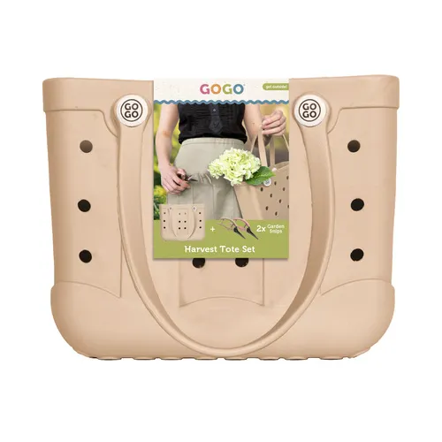 GoGo 2-Piece Harvest Tote Set - Almond