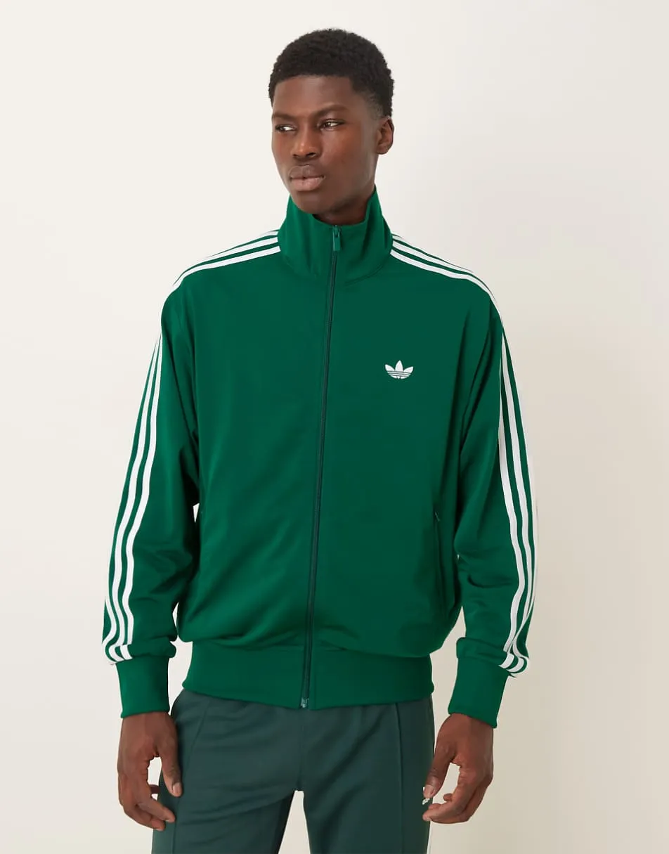 adidas Originals firebird track top in green