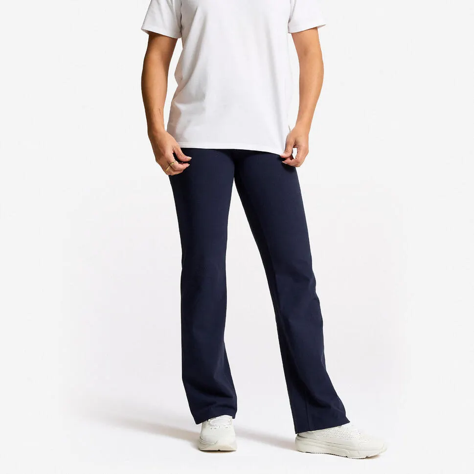 Dámské fitness legíny do zvonu bavlněné