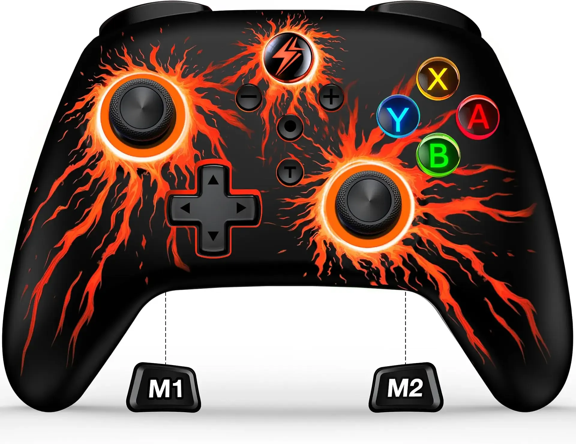 Wireless Switch Controllers for Nintendo Switch 2/1Lite/OLED, Switch Pro Controller support iOS/Android/PC, Switch Remote Gamepad with Macro/Turbo/Motion Control/Vibration/Wake Up