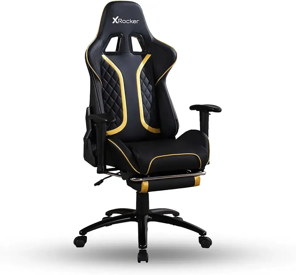 X Rocker PC Computer Gaming Desk Chair with Wheels, College Dorm Room Essentials for Guys and Girls, Adjustable, Ergonomic Office Chair, Gifts for Gamers