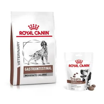 Royal Canin Veterinary Gastrointestinal 2 à 15 kg + friandises 230 g en cadeau ! Moderate Calorie (15 kg)