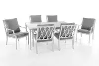 19 tlg. Alu-Diningset Sitzgruppe inkl. Auflagen