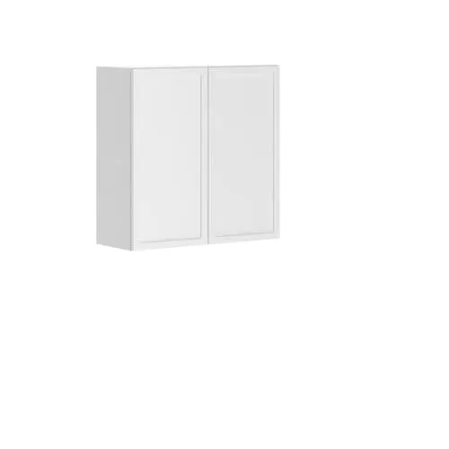 Eurostyle Manchester - Wall Cabinet with 2 doors in Polar White, 30 inch x 30.25 inch x 12 inch
