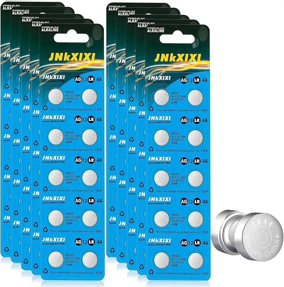 100 Pack LR44 AG13 357 Battery 1.5V SR44 A76 GP76 Lr 44b L1154c 303 Ornament Batteries Button Coin Cell Batteries
