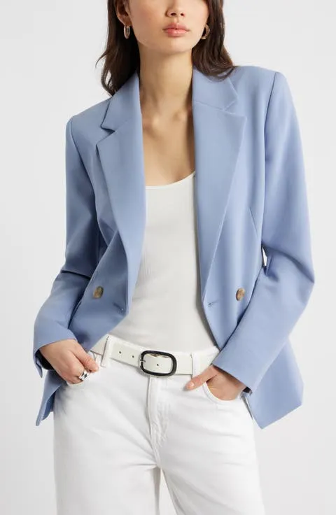 Open Edit Icon Twill Hourglass Blazer