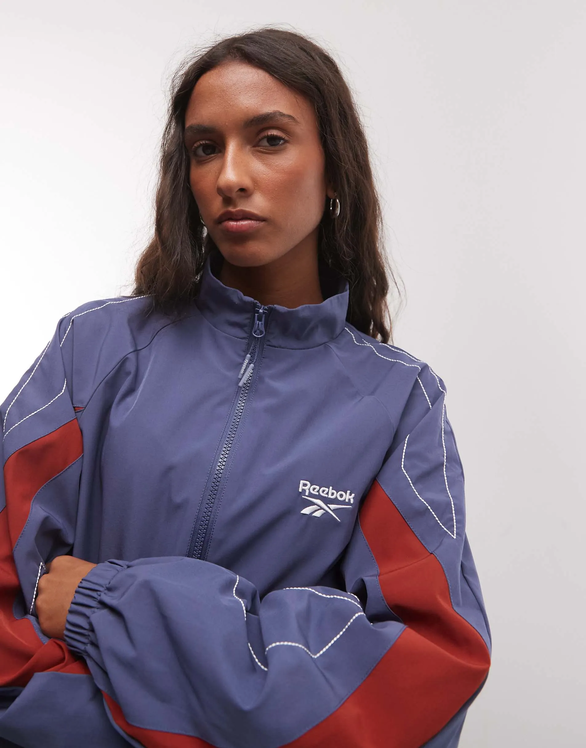 Reebok Heritage Vector track top in blue