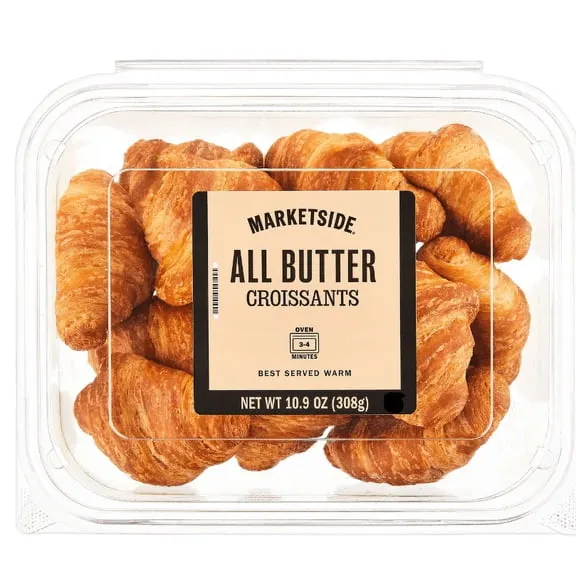 Rollback, Marketside All Butter Baked Mini Croissants, 10.9 oz, 11 Count $4.47 Was $5.24 41.0 ¢/oz