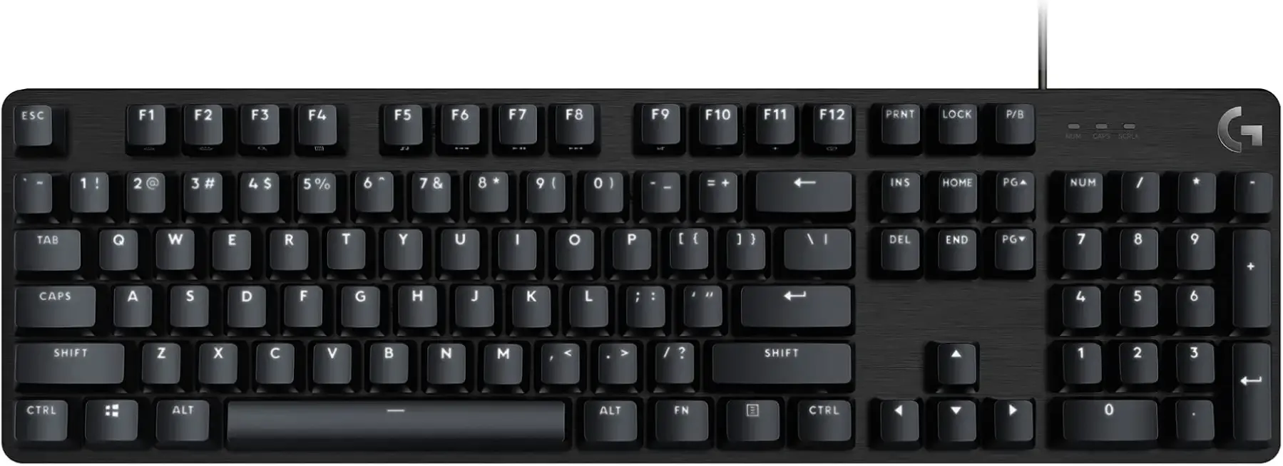 Logitech G413 SE Full-Size Mechanical Gaming Keyboard - Black | Backlit, anti-ghosting, compatible with Windows and macOS, aluminum material