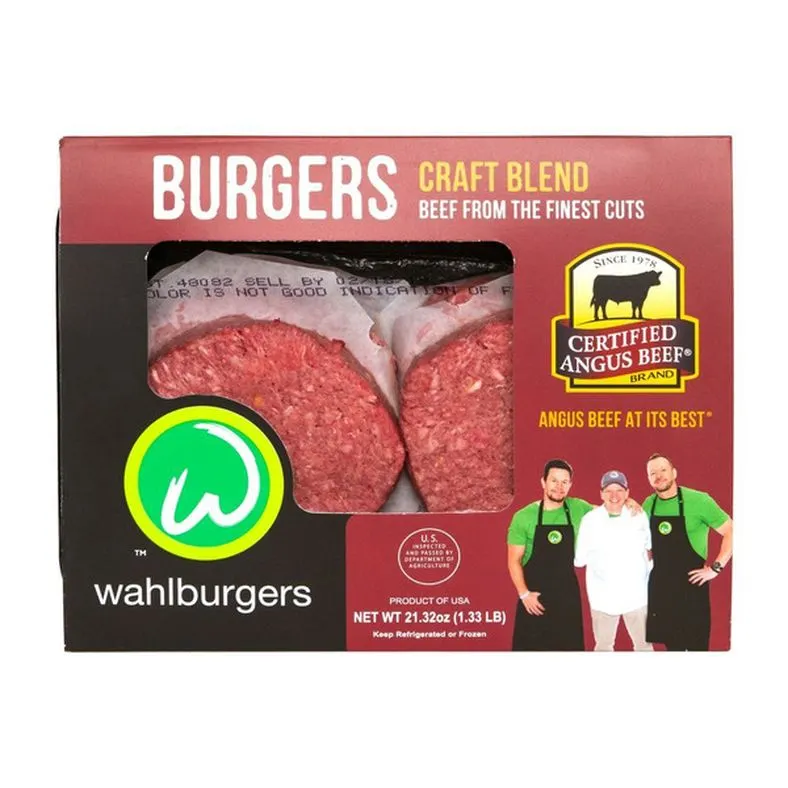 Wahlburgers Certified Angus Beef Craft Blend Burgers