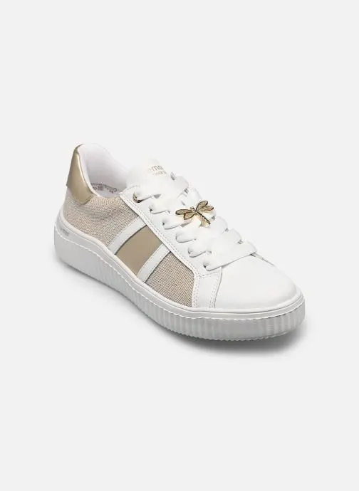 Lage sneakers D3E01 dames goud en brons