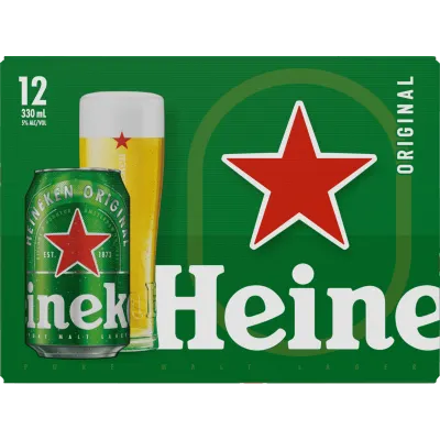 Heineken 330ml 12 Pack Cans