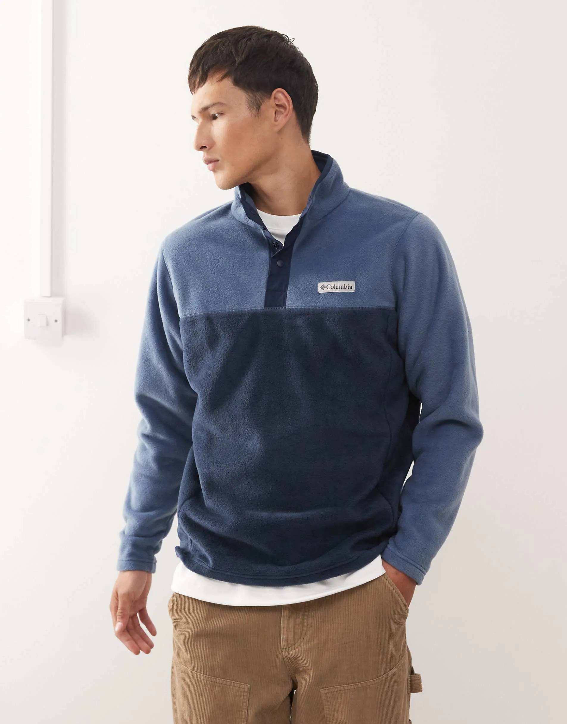 Columbia Steens Mountain Half Snap II fleece in dark blue