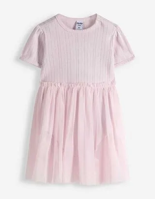 Abito - Pointelle - rosa